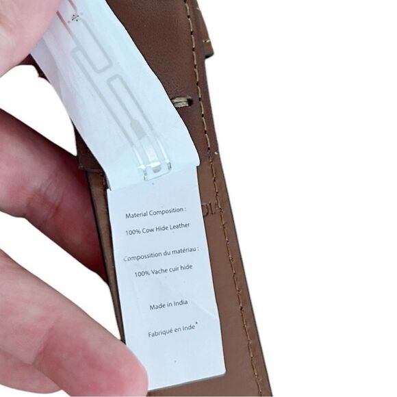 Polo Ralph Lauren Brown Leather Belt Embossed - Picture 2 of 6